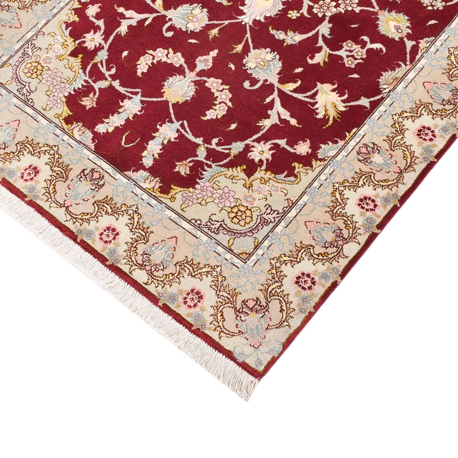 Løber Persisk tæppe - Tabriz - Royal - 198 x 80 cm - rød