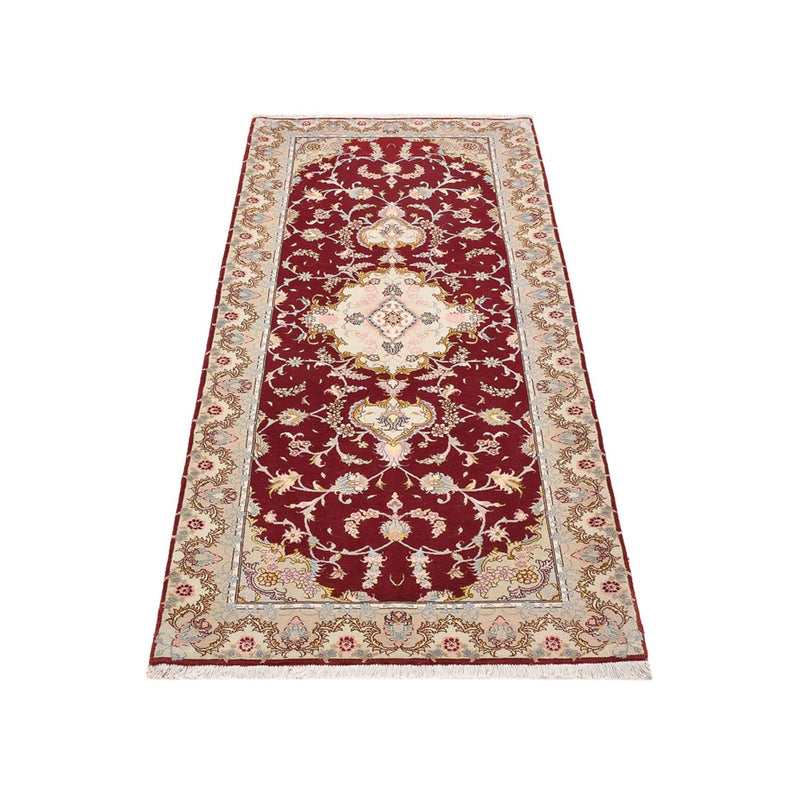 Løber Persisk tæppe - Tabriz - Royal - 198 x 80 cm - rød
