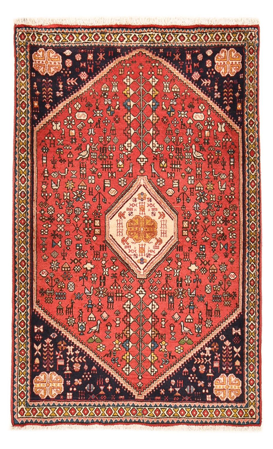 Persisk tæppe - Nomadisk - 148 x 97 cm - rød