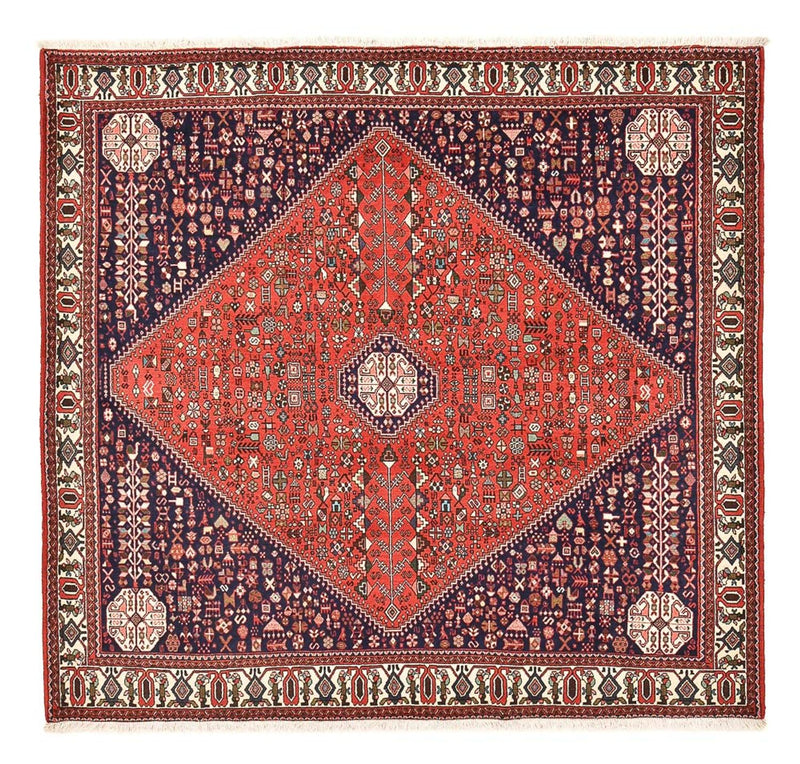 Persisk tæppe - Nomadisk firkantet  - 208 x 199 cm - rød
