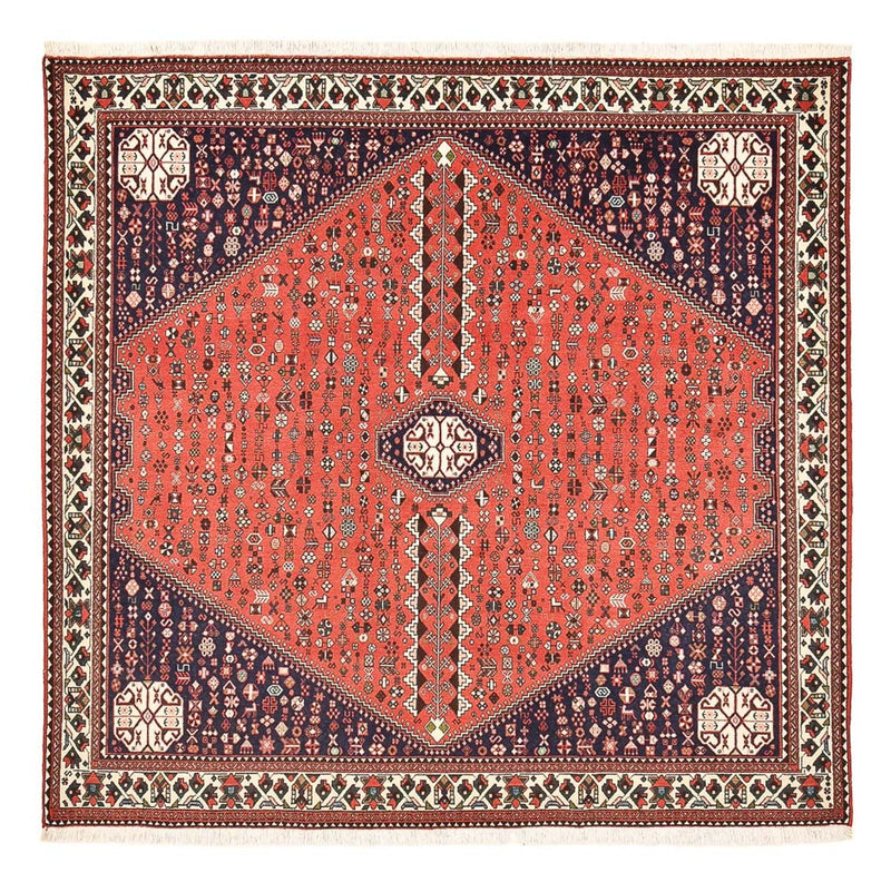 Persisk tæppe - Nomadisk firkantet  - 199 x 198 cm - rød