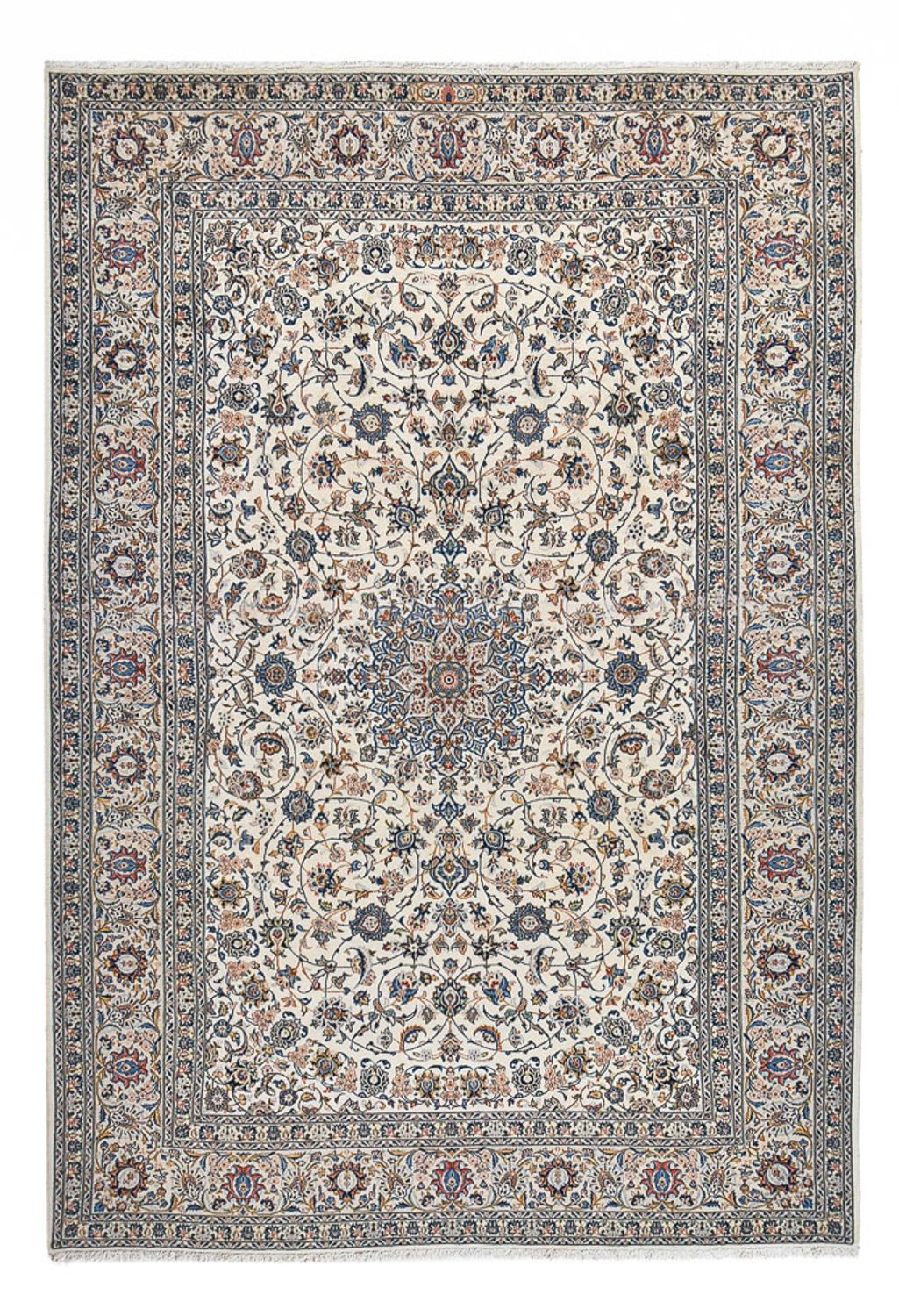 Persisk tæppe - Keshan - Royal - 355 x 247 cm - grå