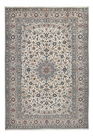 Persisk tæppe - Keshan - Royal - 355 x 247 cm - grå