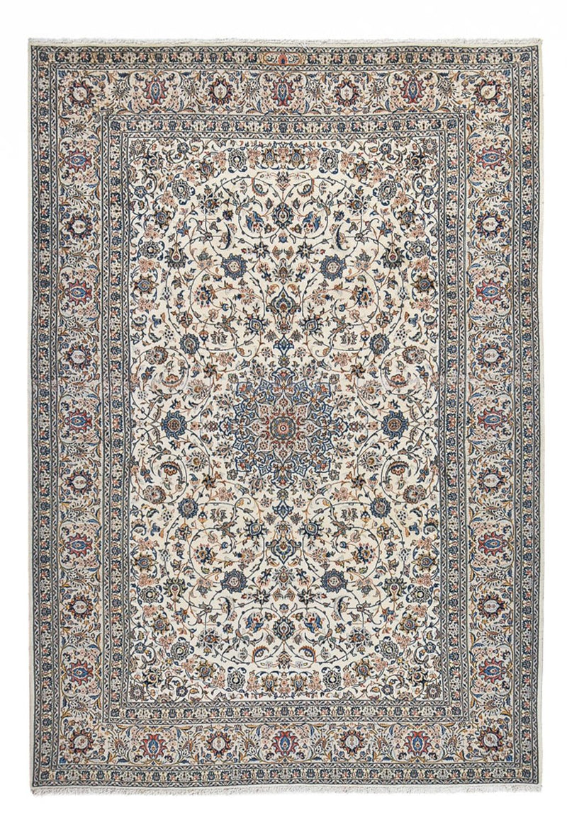 Persisk tæppe - Keshan - Royal - 355 x 247 cm - grå