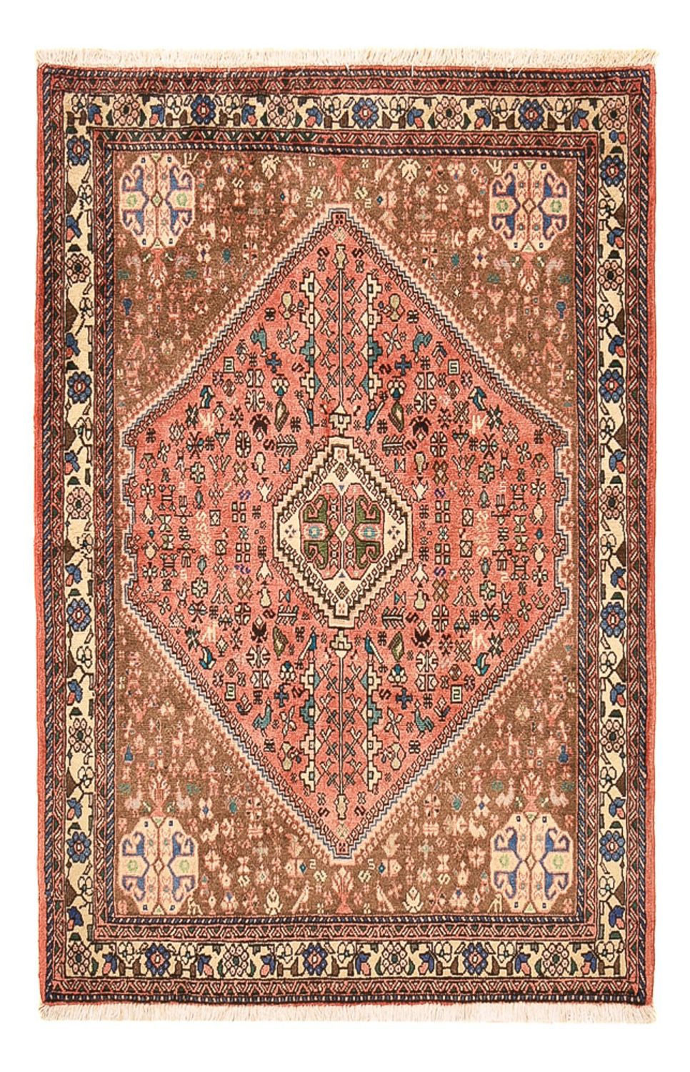 Persisk tæppe - Nomadisk - 143 x 98 cm - lysrød