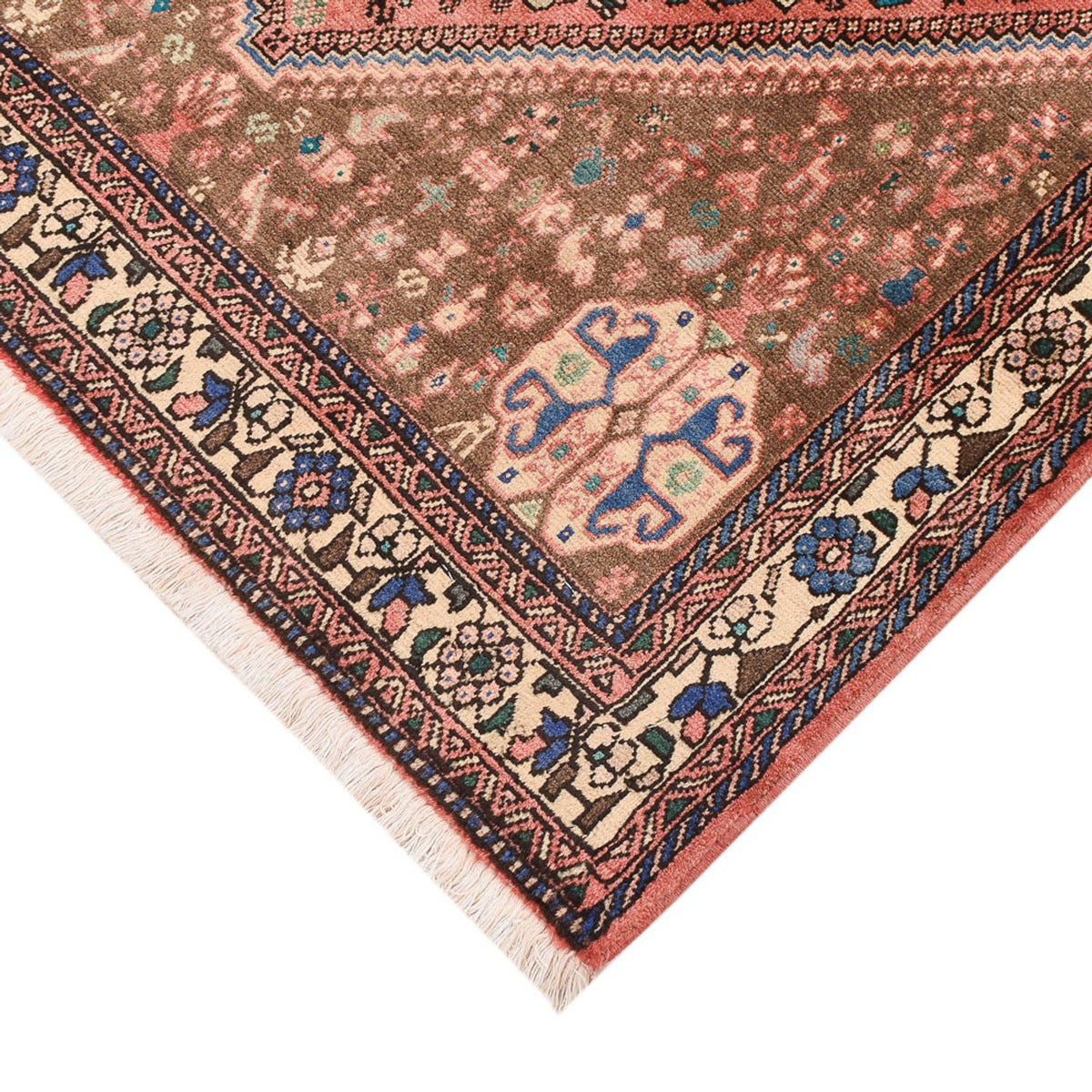 Persisk tæppe - Nomadisk - 143 x 98 cm - lysrød