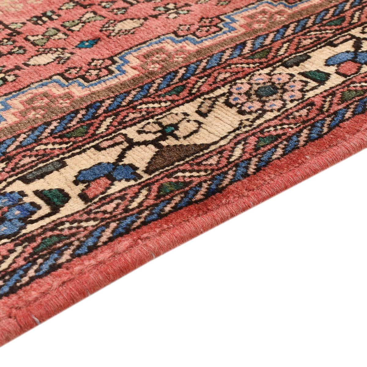 Persisk tæppe - Nomadisk - 143 x 98 cm - lysrød