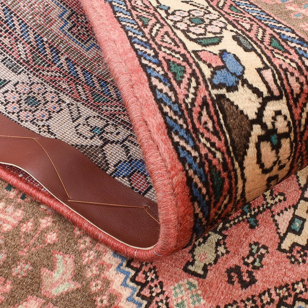 Persisk tæppe - Nomadisk - 143 x 98 cm - lysrød