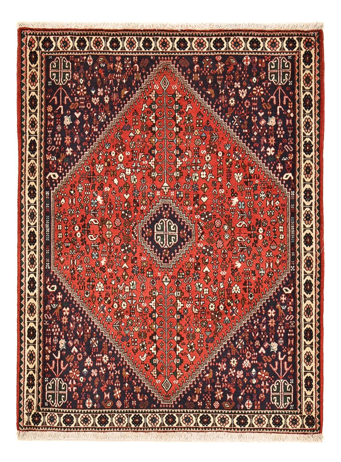 Persisk tæppe - Nomadisk - 150 x 111 cm - rød