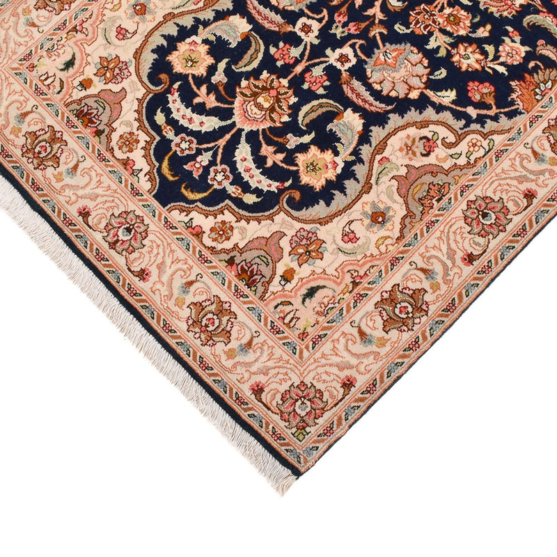 Løber Persisk tæppe - Tabriz - Royal - 310 x 83 cm - mørkeblå