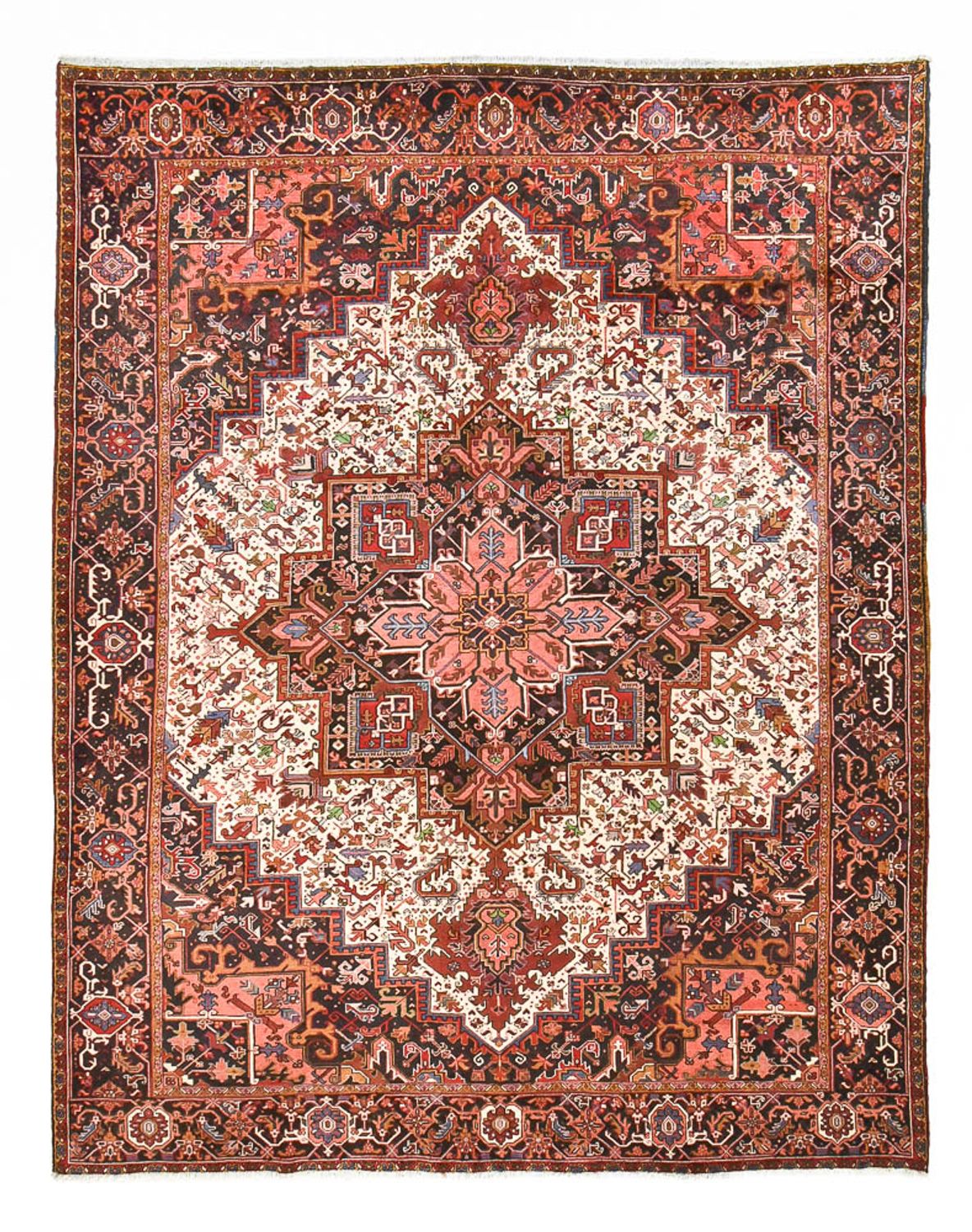Persisk tæppe - Nomadisk - 393 x 309 cm - creme