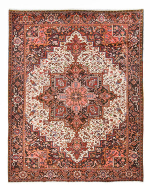 Persisk tæppe - Nomadisk - 393 x 309 cm - creme