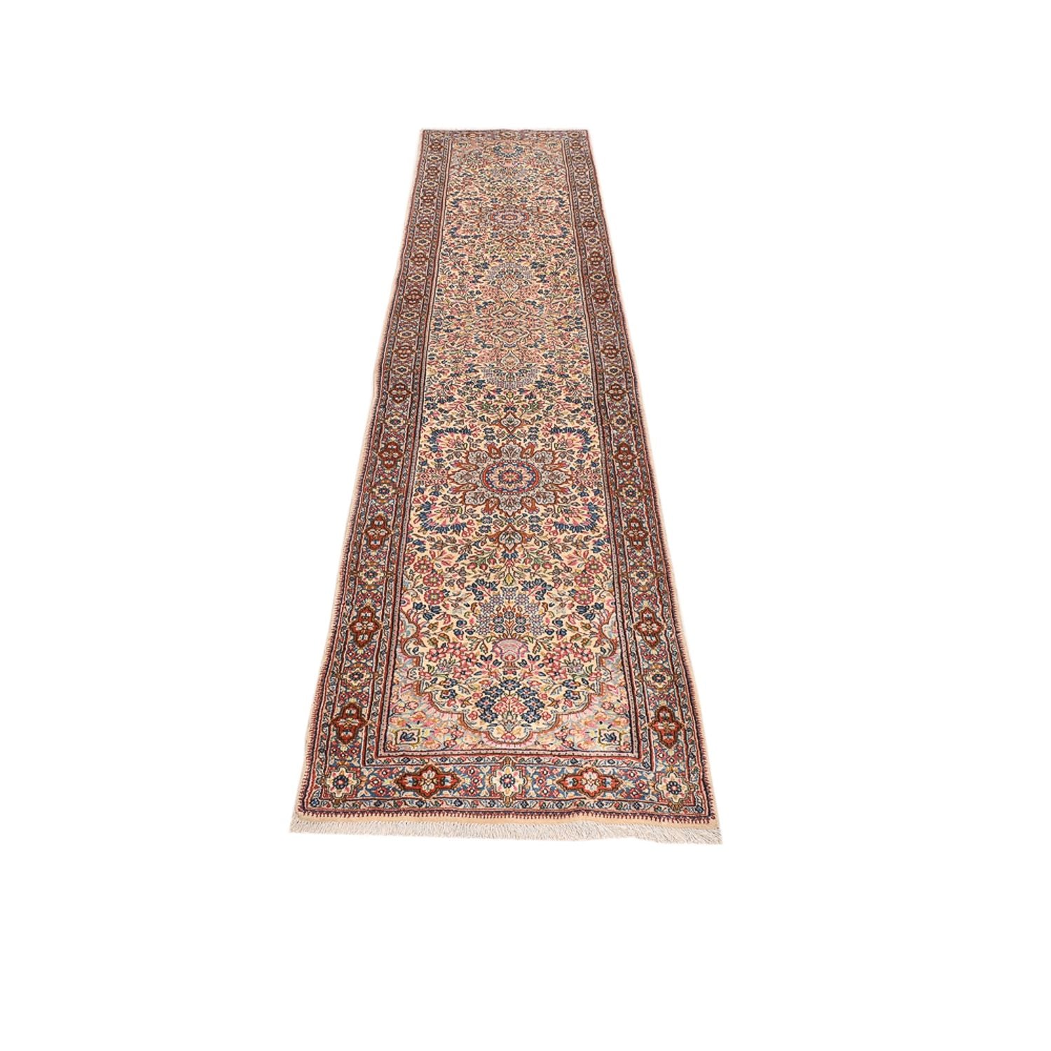Løber Persisk tæppe - Royal - 385 x 75 cm - mørk beige