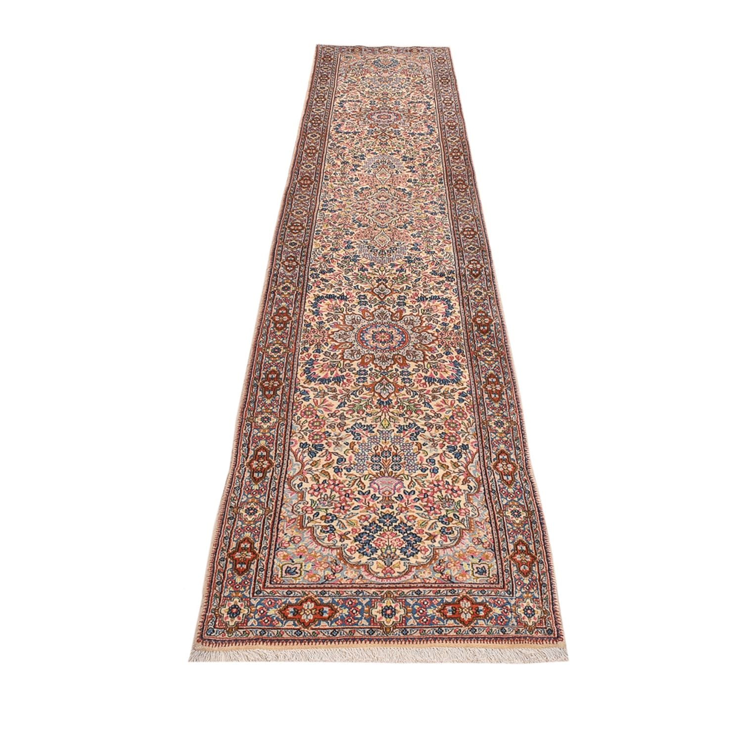 Løber Persisk tæppe - Royal - 387 x 78 cm - mørk beige
