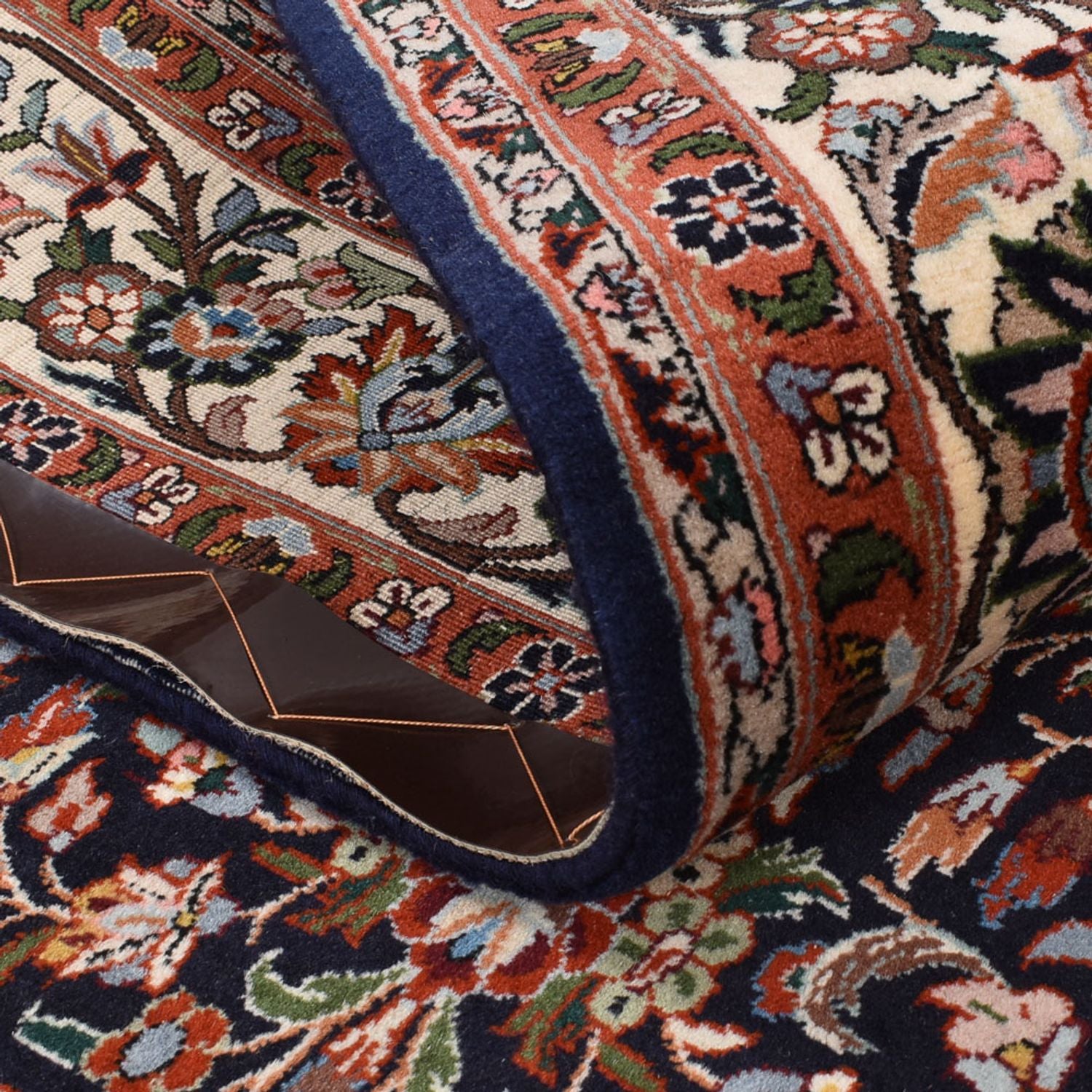 Persisk tæppe - Bijar - 215 x 145 cm - mørk beige