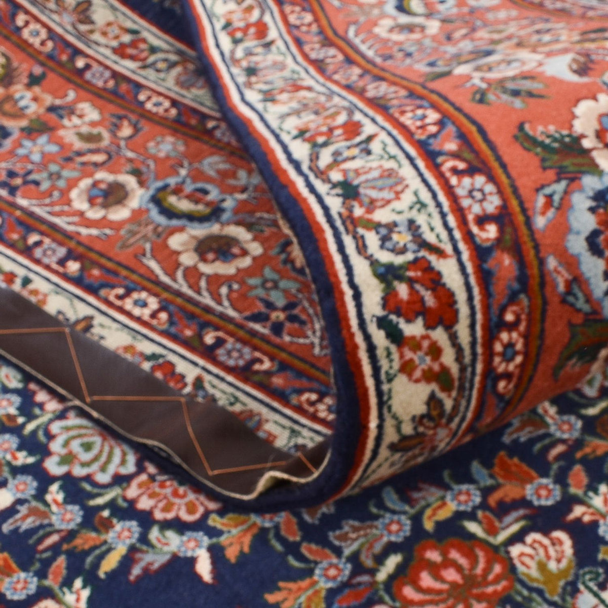 Persisk tæppe - Bijar - 303 x 199 cm - mørkeblå