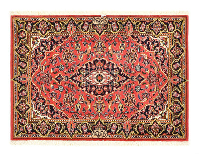 Kashan Tæppe 70x100cm - Persisk tæppe - rød