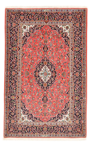 Persisk tæppe - Keshan - 217 x 138 cm - lysrød