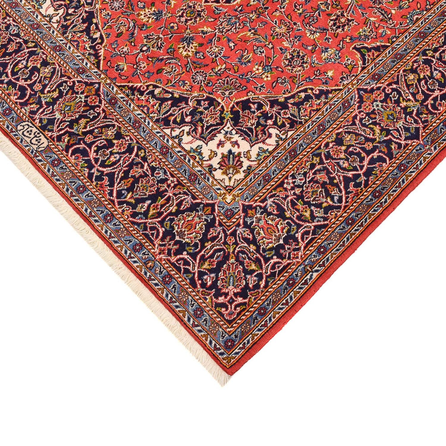 Persisk tæppe - Keshan - 225 x 142 cm - rød