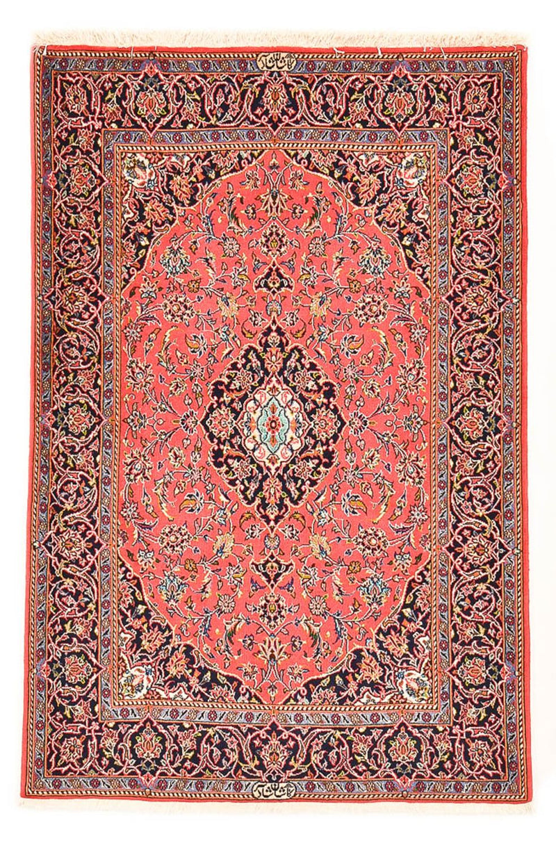Persisk tæppe - Keshan - 170 x 114 cm - lysrød