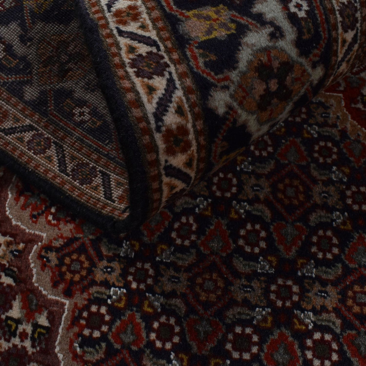 Persisk tæppe - Tabriz - Royal - 198 x 150 cm - mørkebrun