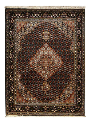 Persisk tæppe - Tabriz - Royal - 210 x 154 cm - mørkebrun