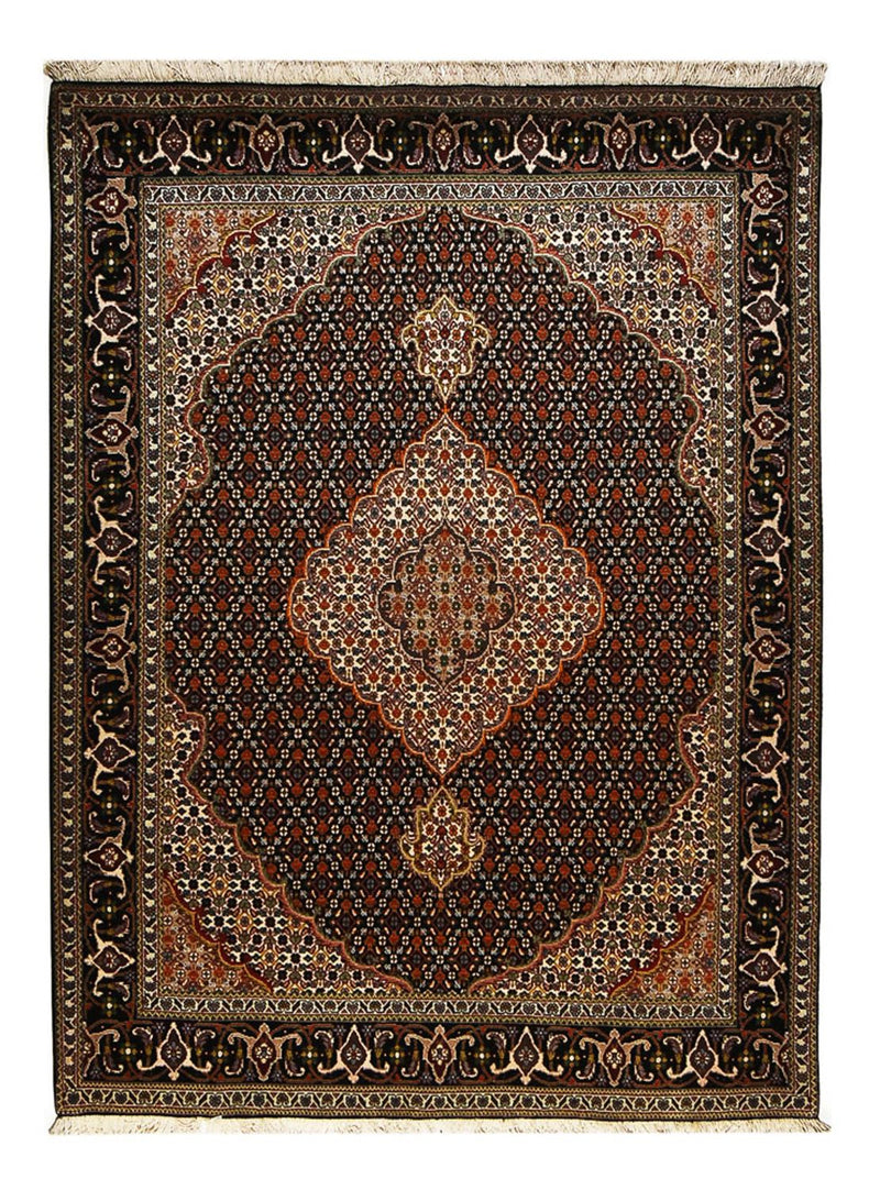 Persisk tæppe - Tabriz - Royal - 210 x 154 cm - mørkebrun