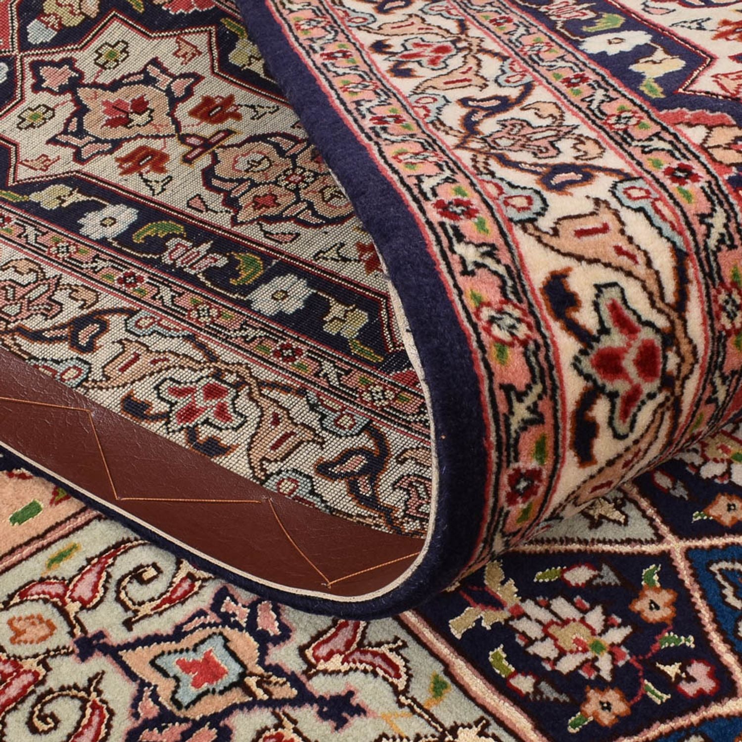 Persisk tæppe - Tabriz - Royal firkantet  - 253 x 251 cm - mørk beige