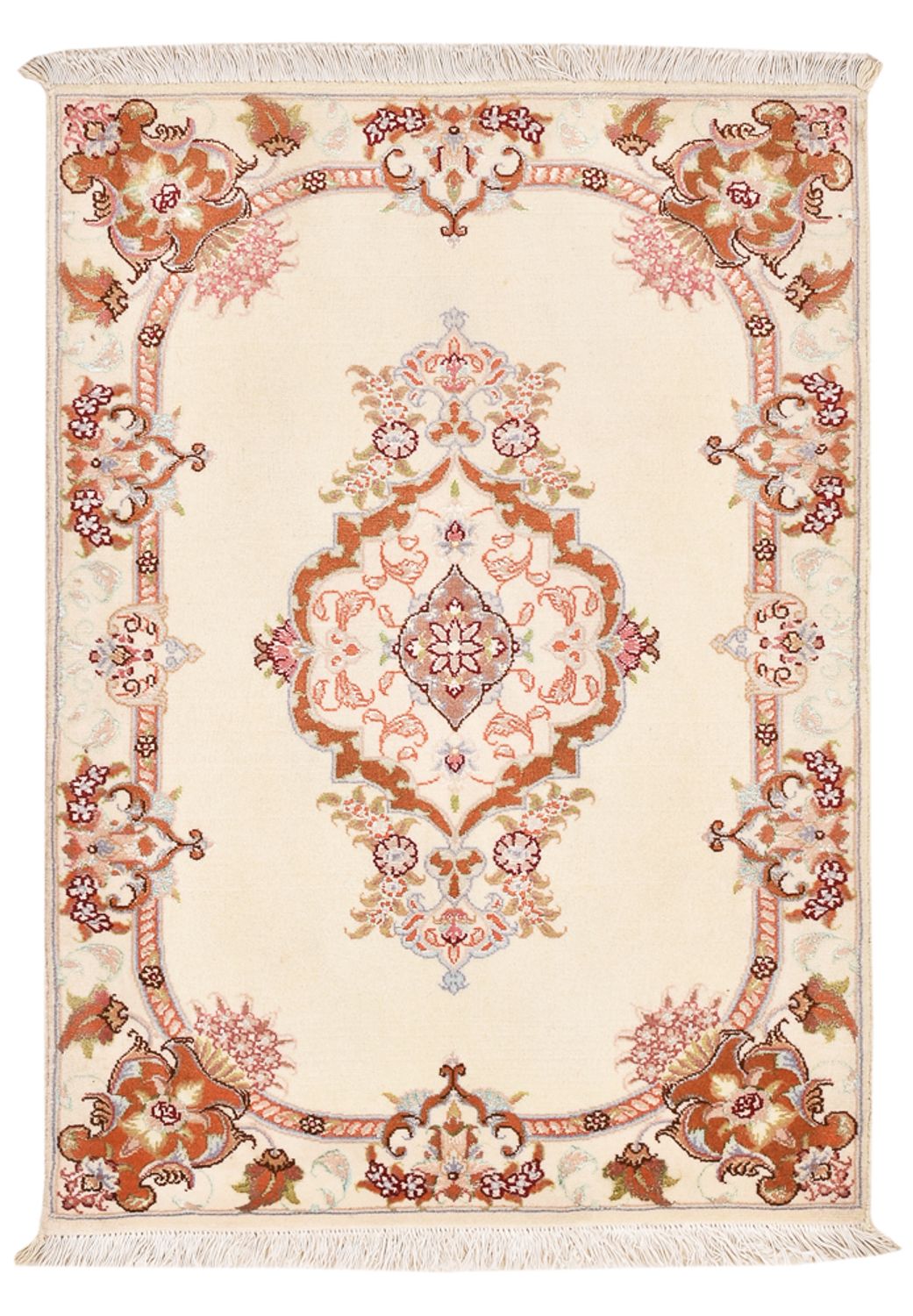 Persisk tæppe - Tabriz - Royal - 90 x 60 cm - creme