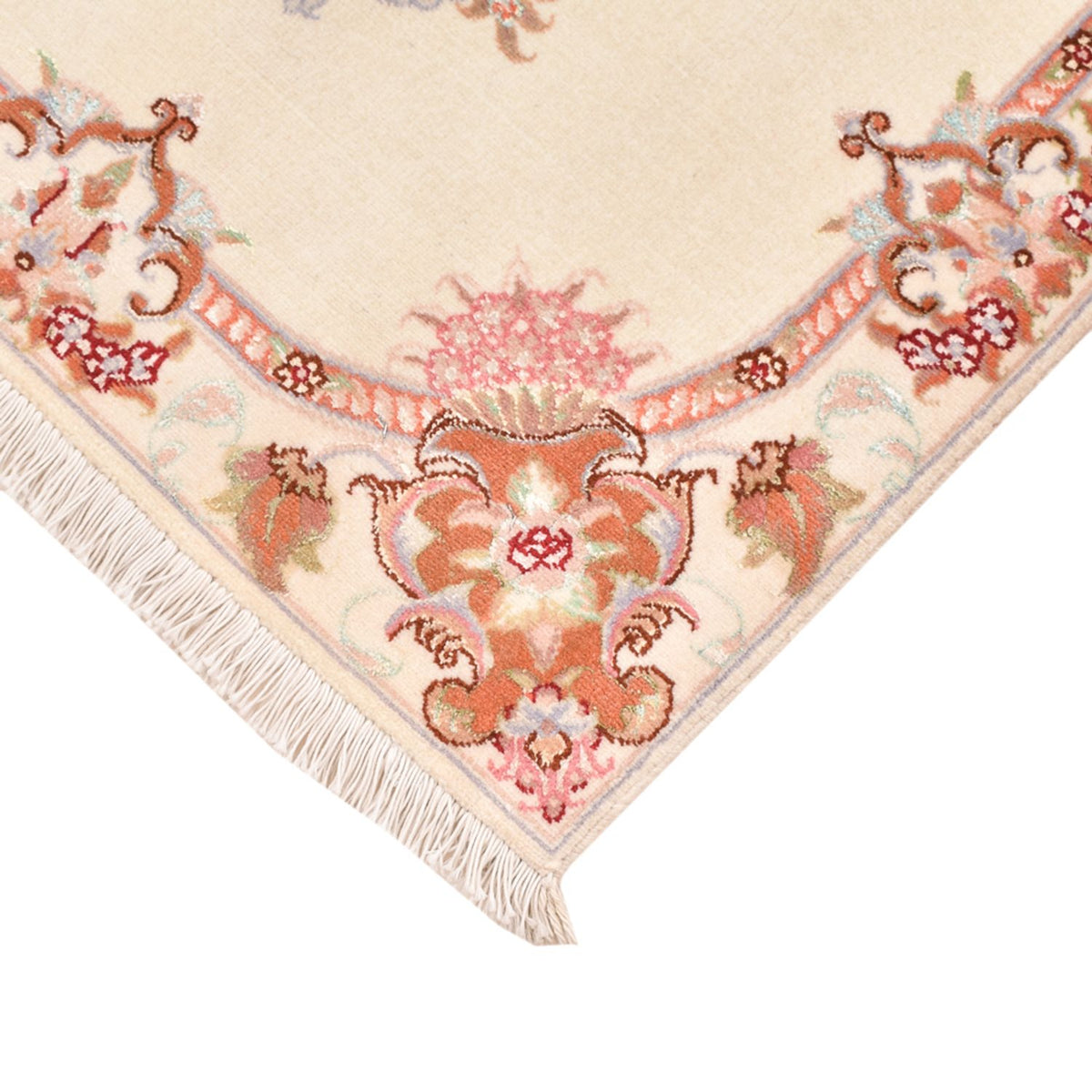 Persisk tæppe - Tabriz - Royal - 90 x 60 cm - creme