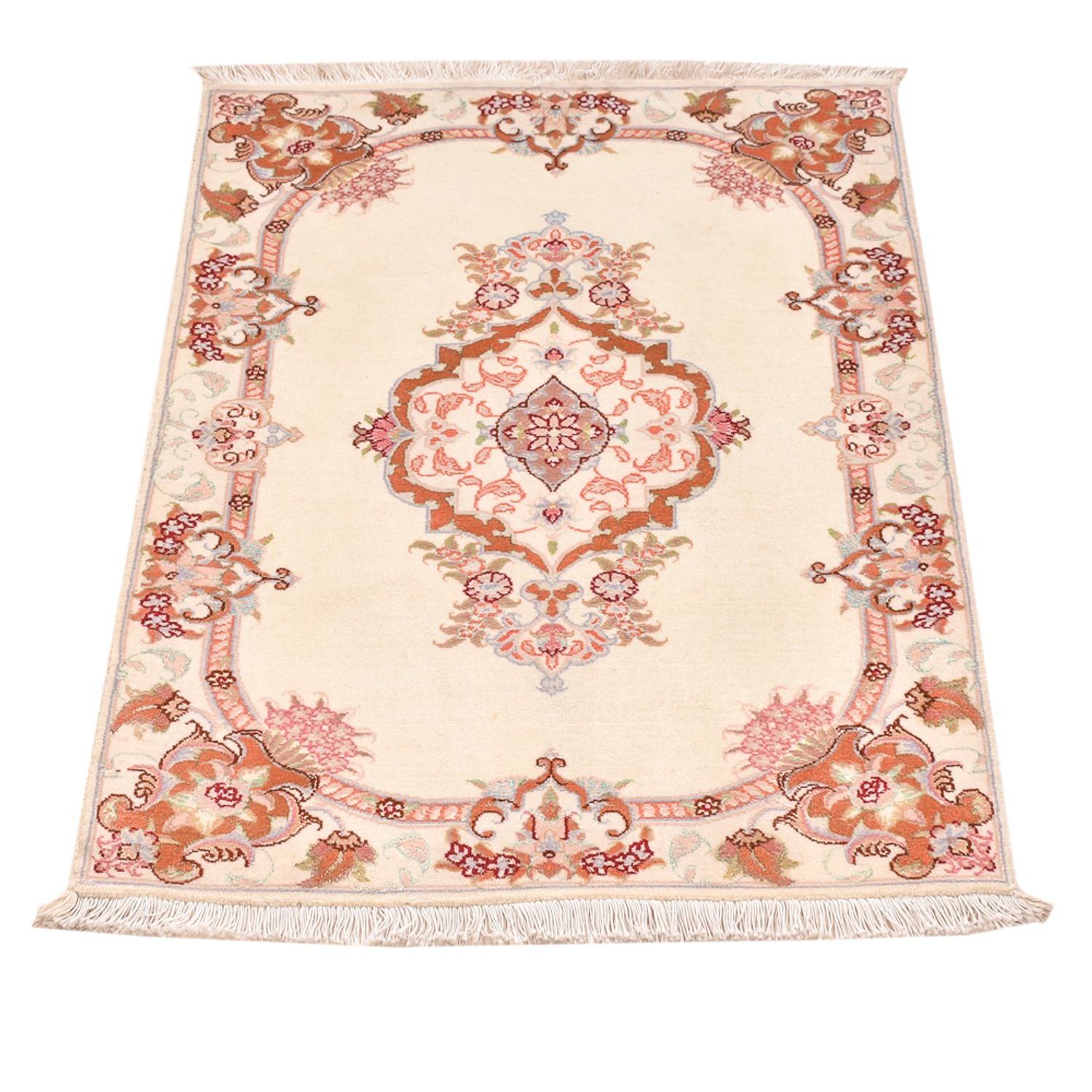 Persisk tæppe - Tabriz - Royal - 90 x 60 cm - creme