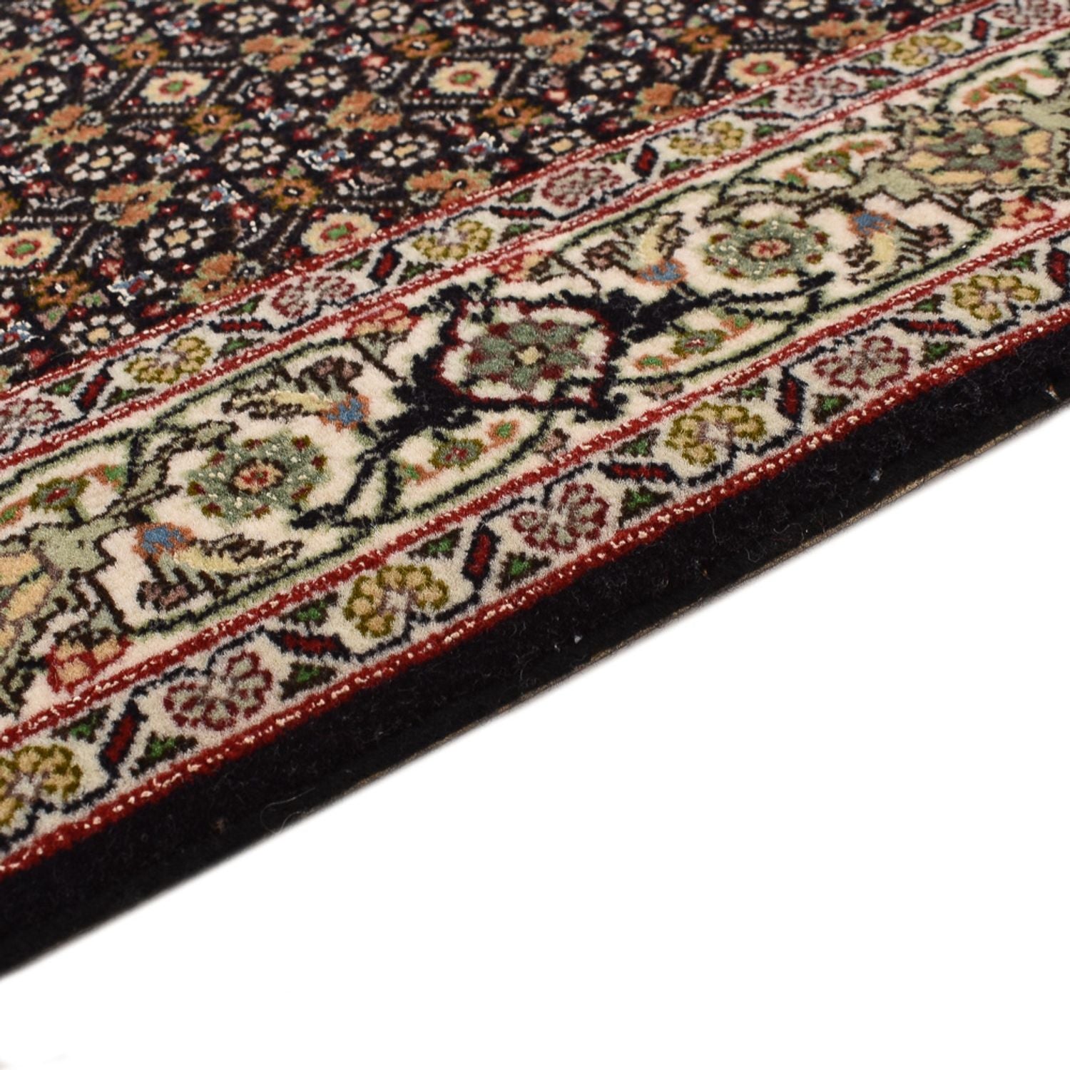 Løber Persisk tæppe - Tabriz - Royal - 396 x 82 cm - mørk beige