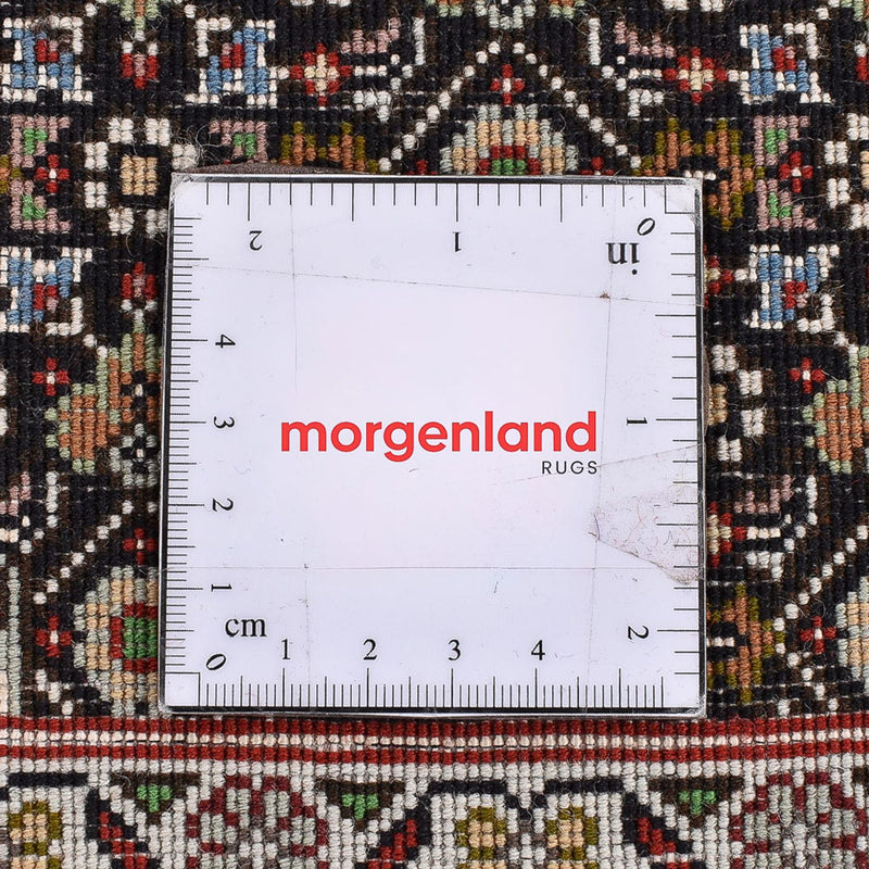 Løber Persisk tæppe - Tabriz - Royal - 396 x 82 cm - mørk beige
