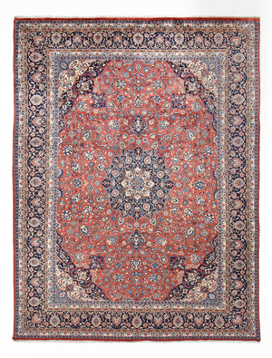 Persisk tæppe - Classic - Royal - 393 x 293 cm - lysrød