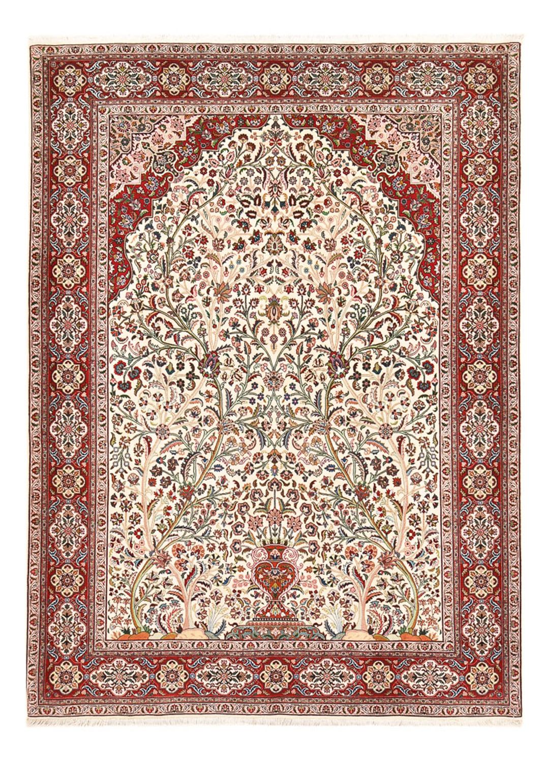 Persisk tæppe - Tabriz - Royal - 250 x 178 cm - creme