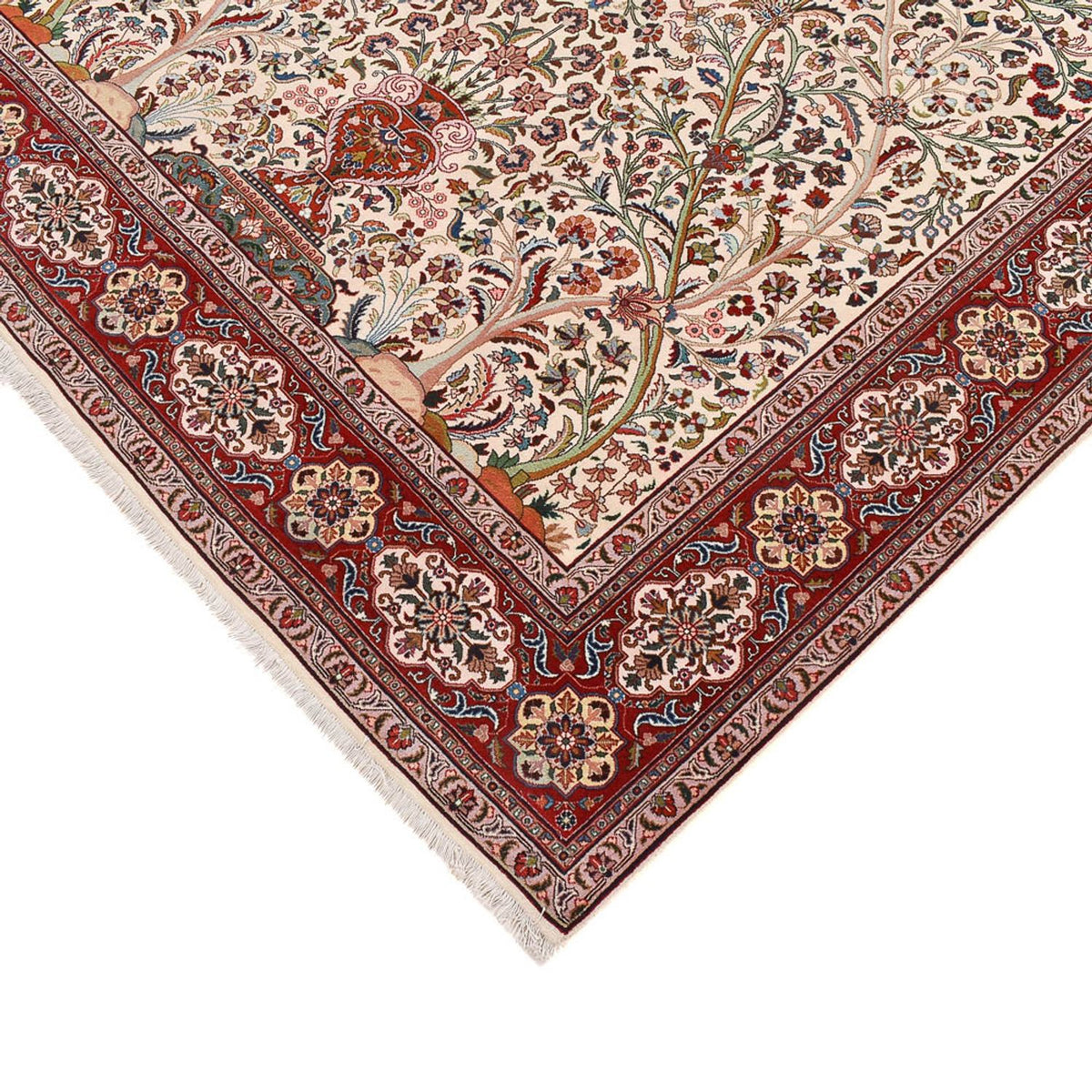 Persisk tæppe - Tabriz - Royal - 250 x 178 cm - creme