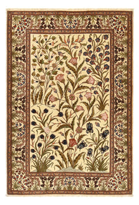 Persisk tæppe - Ghom - Royal - 202 x 136 cm - lys beige