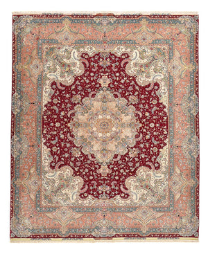 Persisk tæppe - Tabriz - Premium - 304 x 250 cm - rød