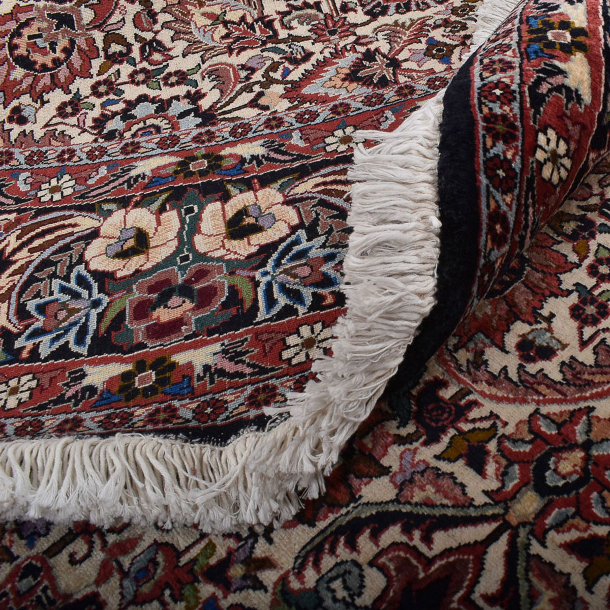 Persisk tæppe - Bijar rundt  - 250 x 250 cm - rust