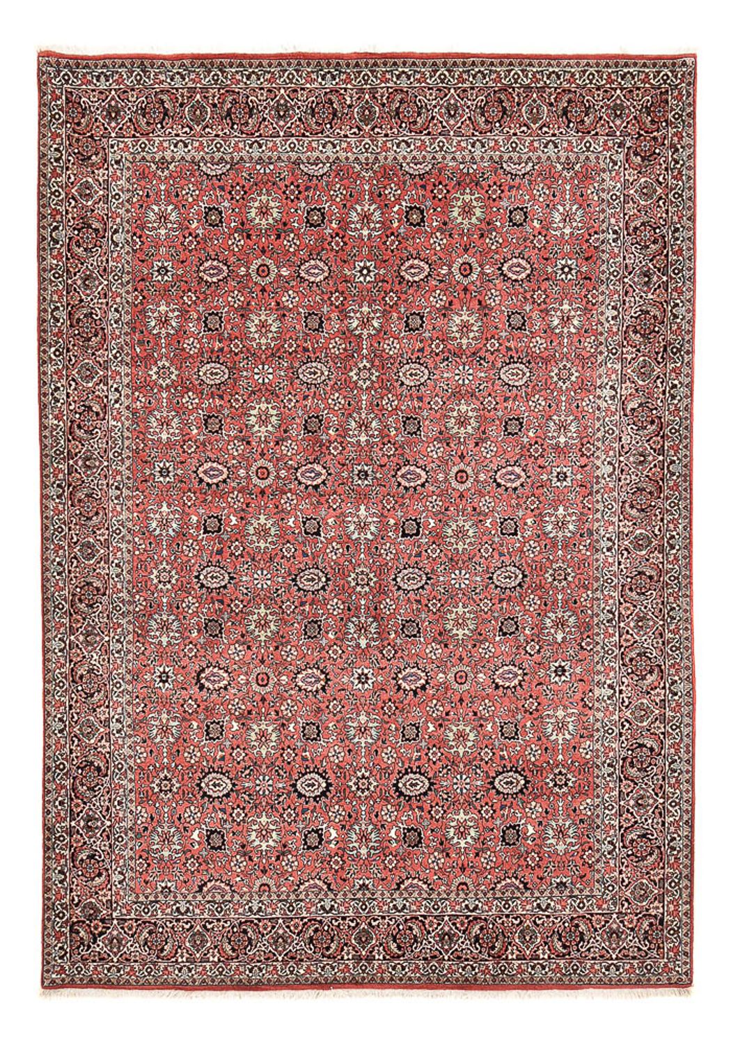 Persisk tæppe - Bijar - 300 x 202 cm - lysrød