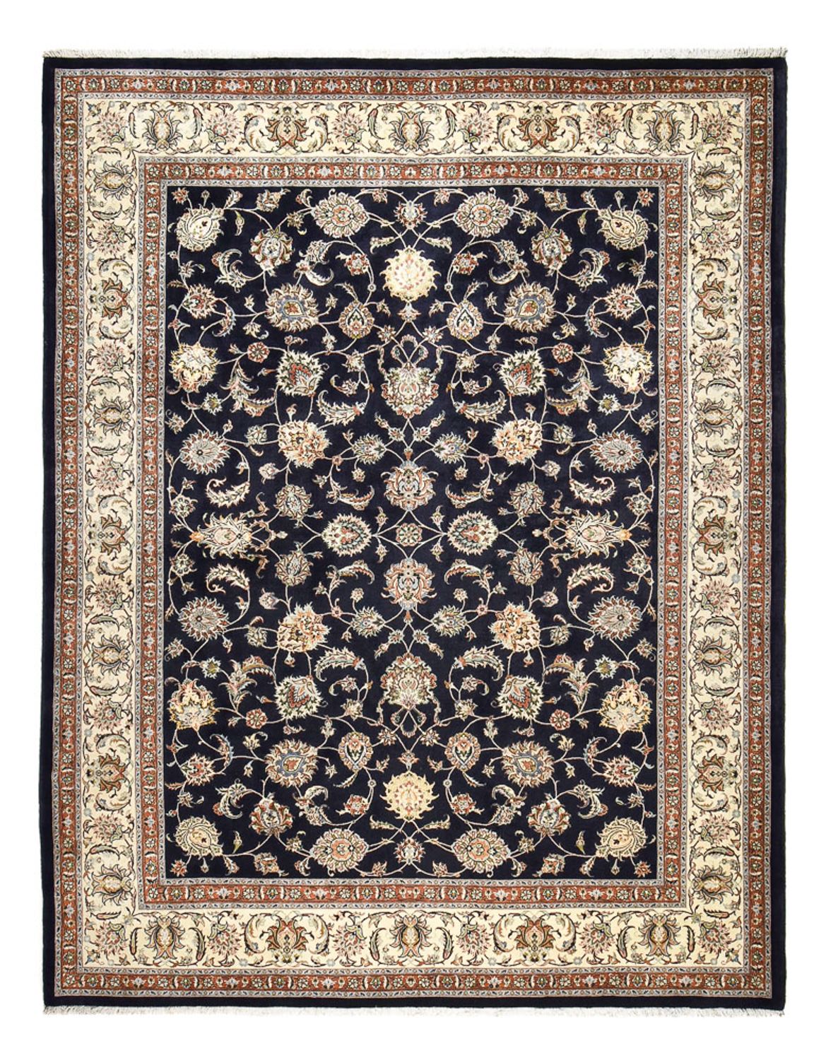 Persisk tæppe - Classic - Royal - 391 x 304 cm - mørkeblå