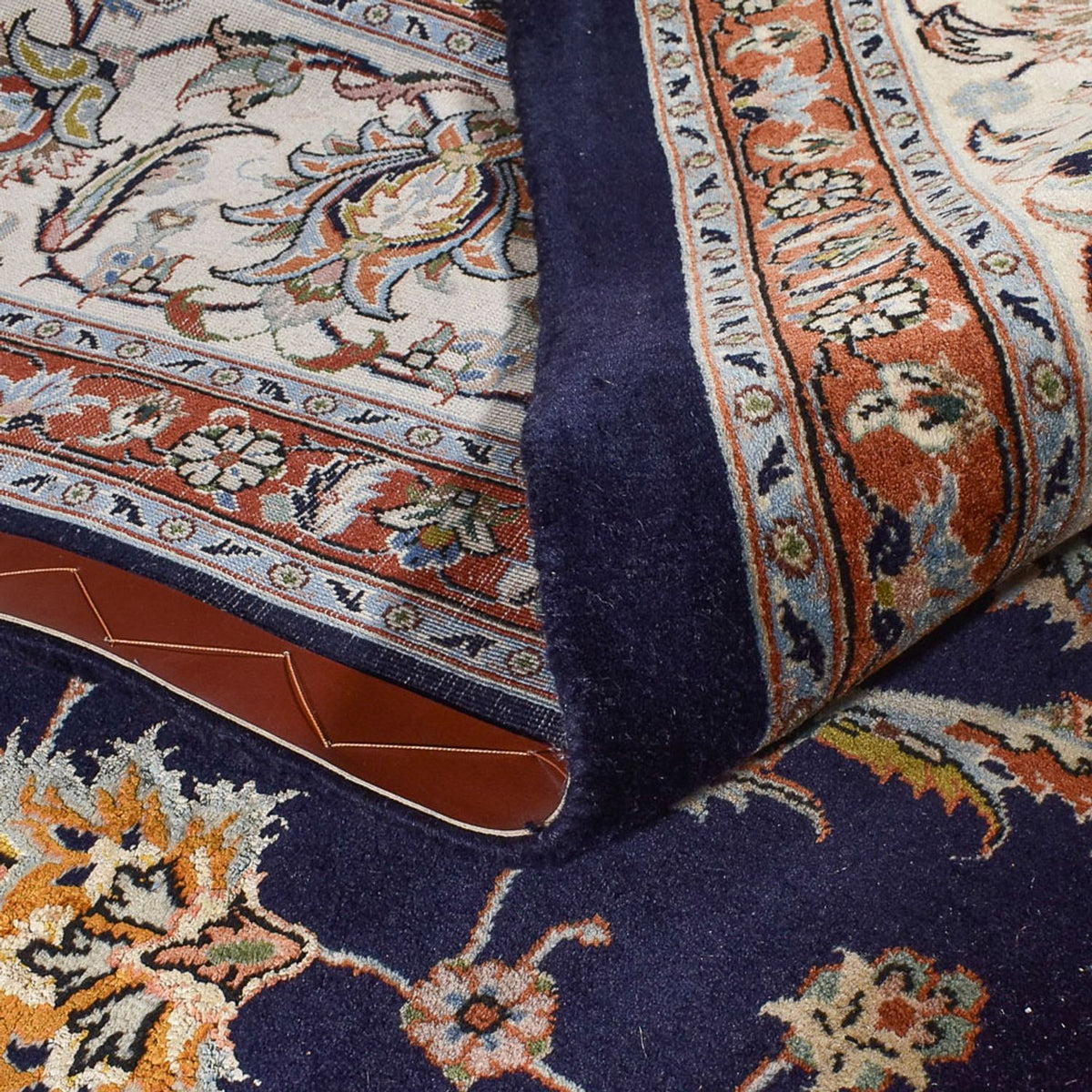 Persisk tæppe - Classic - Royal - 391 x 304 cm - mørkeblå