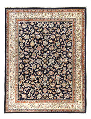 Persisk tæppe - Classic - 384 x 300 cm - mørkeblå