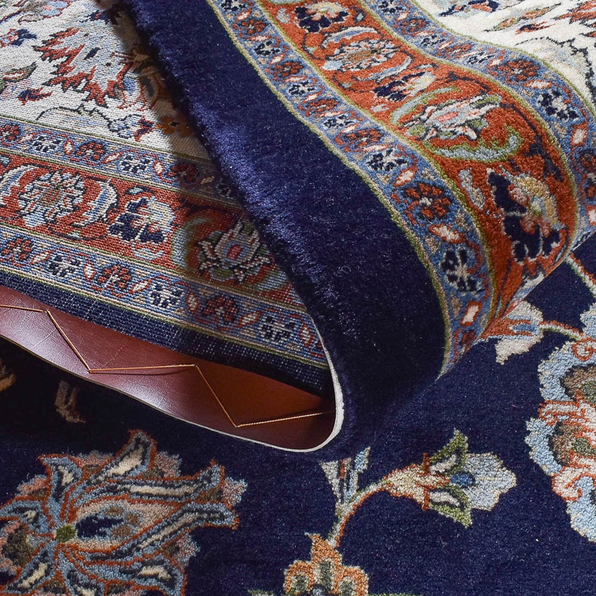 Persisk tæppe - Classic - 384 x 300 cm - mørkeblå