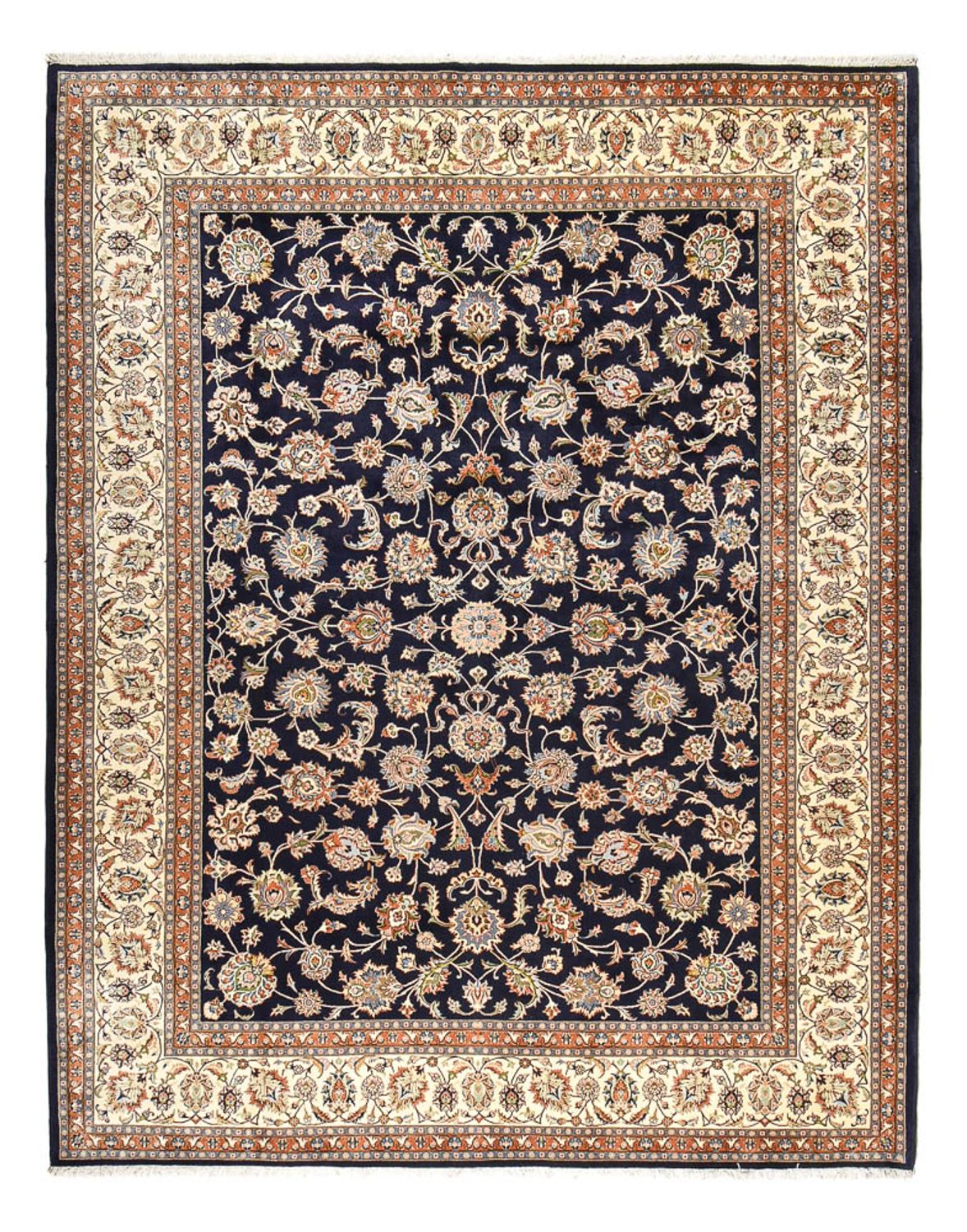 Persisk tæppe - Classic - Royal - 385 x 300 cm - mørkeblå