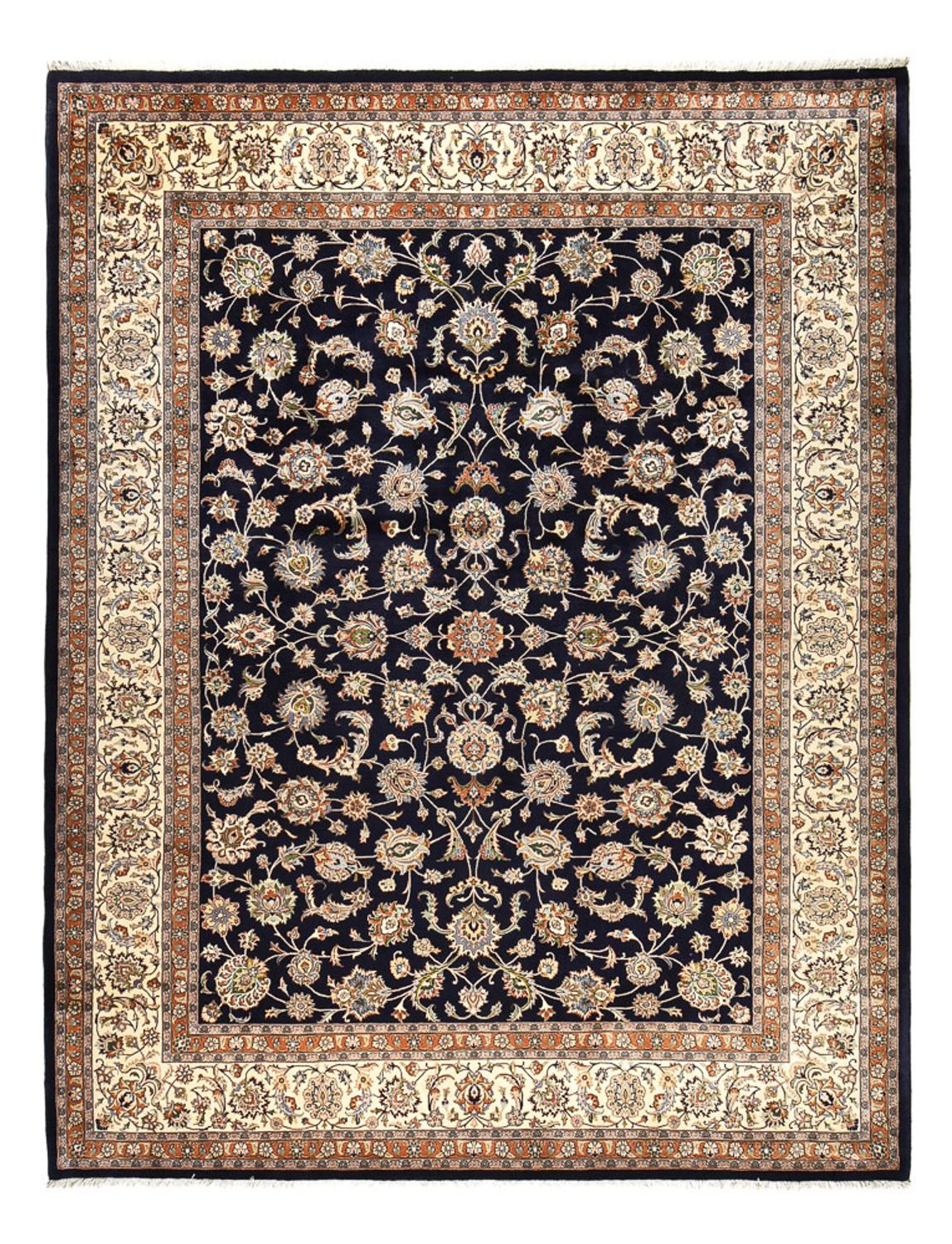 Persisk tæppe - Classic - Royal - 391 x 302 cm - mørkeblå