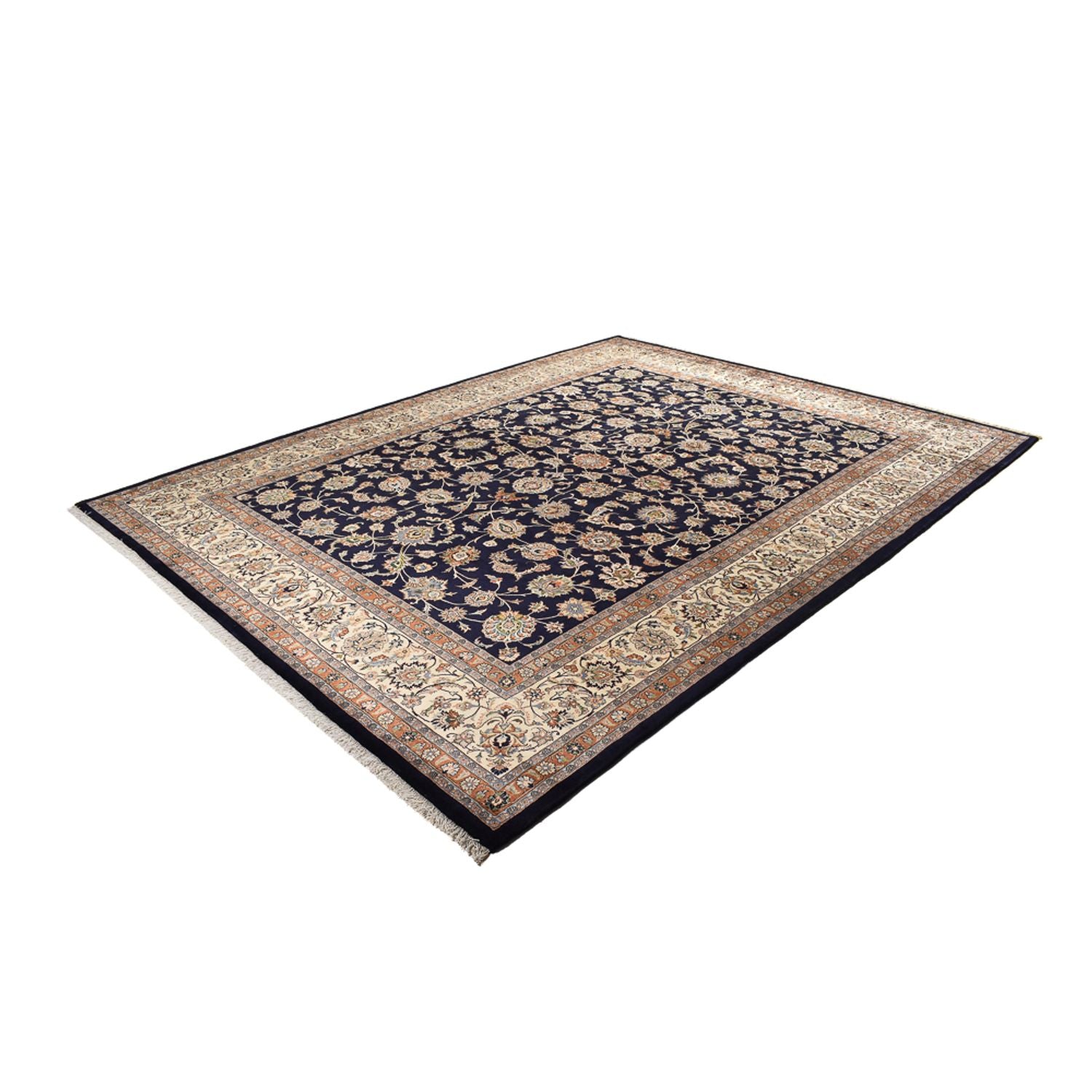 Persisk tæppe - Classic - Royal - 391 x 302 cm - mørkeblå