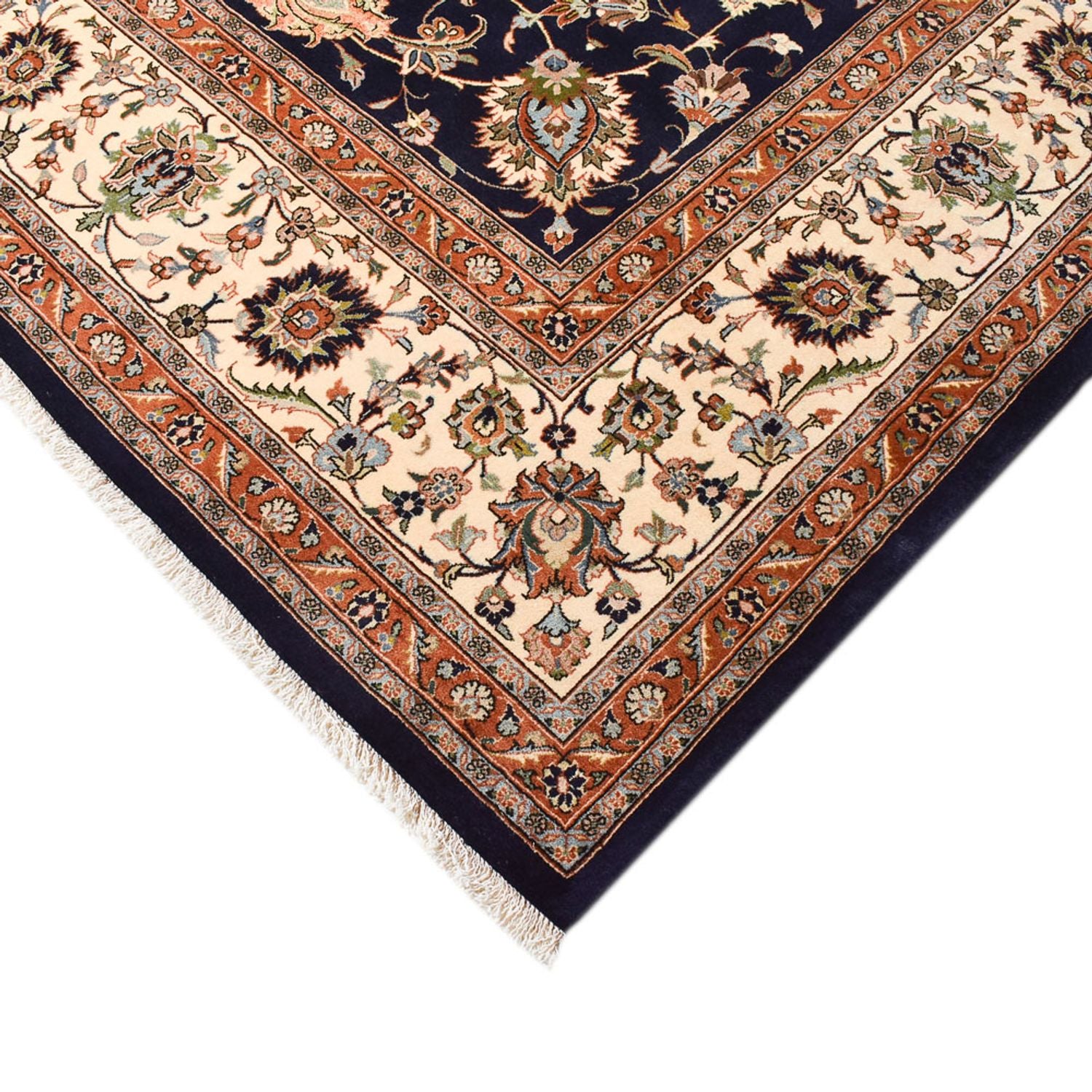 Persisk tæppe - Classic - Royal - 397 x 298 cm - mørkeblå