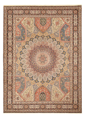 Persisk tæppe - Tabriz - Royal - 400 x 297 cm - lys beige