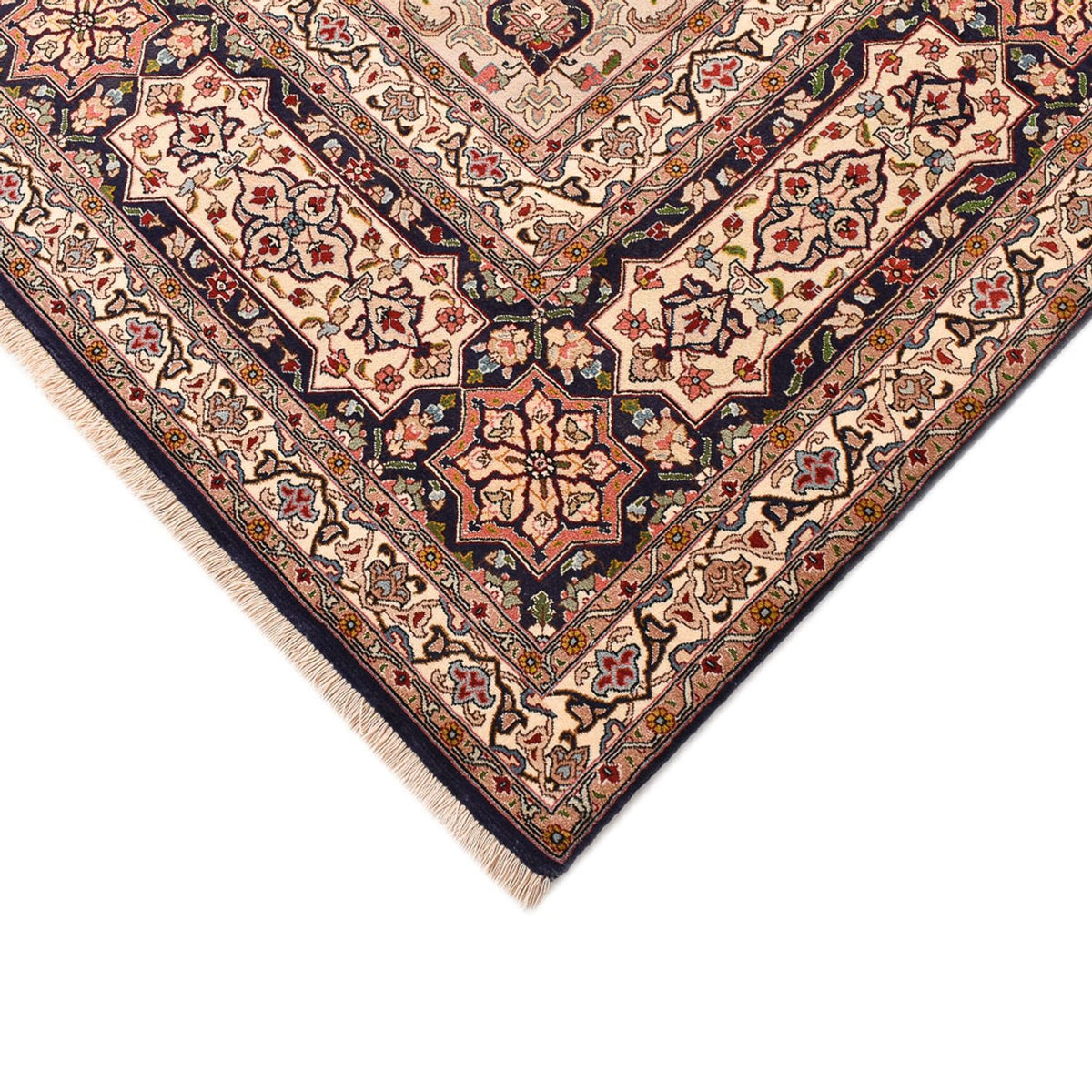 Persisk tæppe - Tabriz - Royal - 400 x 297 cm - lys beige